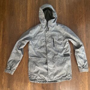 Burton Dhaka Men's Insulated Ski & Snowboard Jacket, Large, Gray